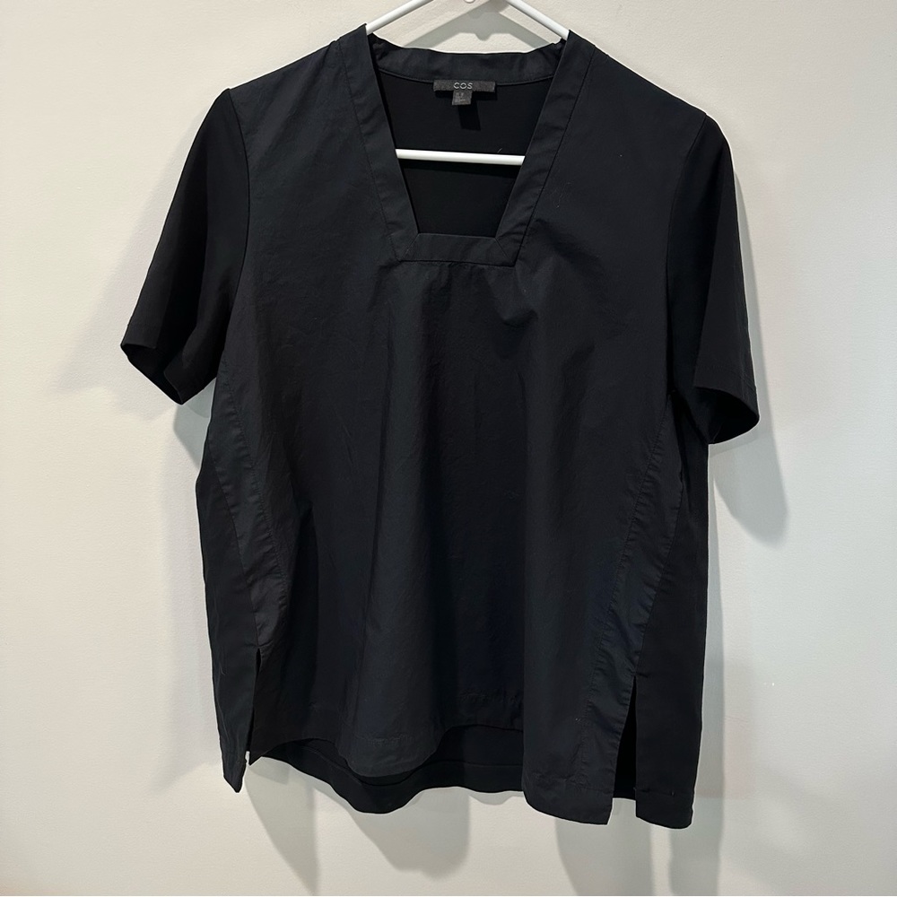 COS square neck top